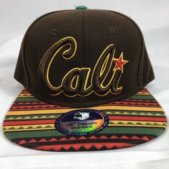 nobrand Other - Cali Premium Multicolor Brown California Snapback Hat Cap Aztec Design OSFM
